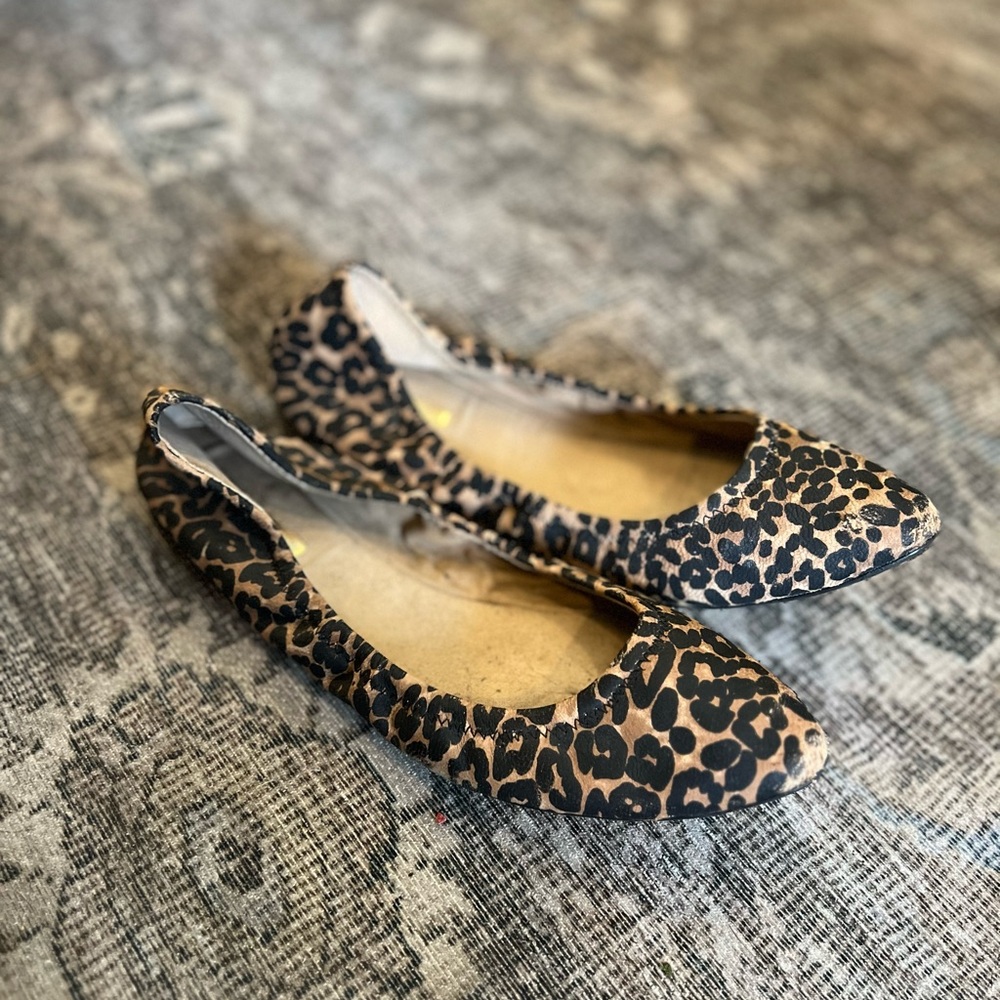 BCBGeneration Leopard Flat Pointed Ballet Shoes 7.5